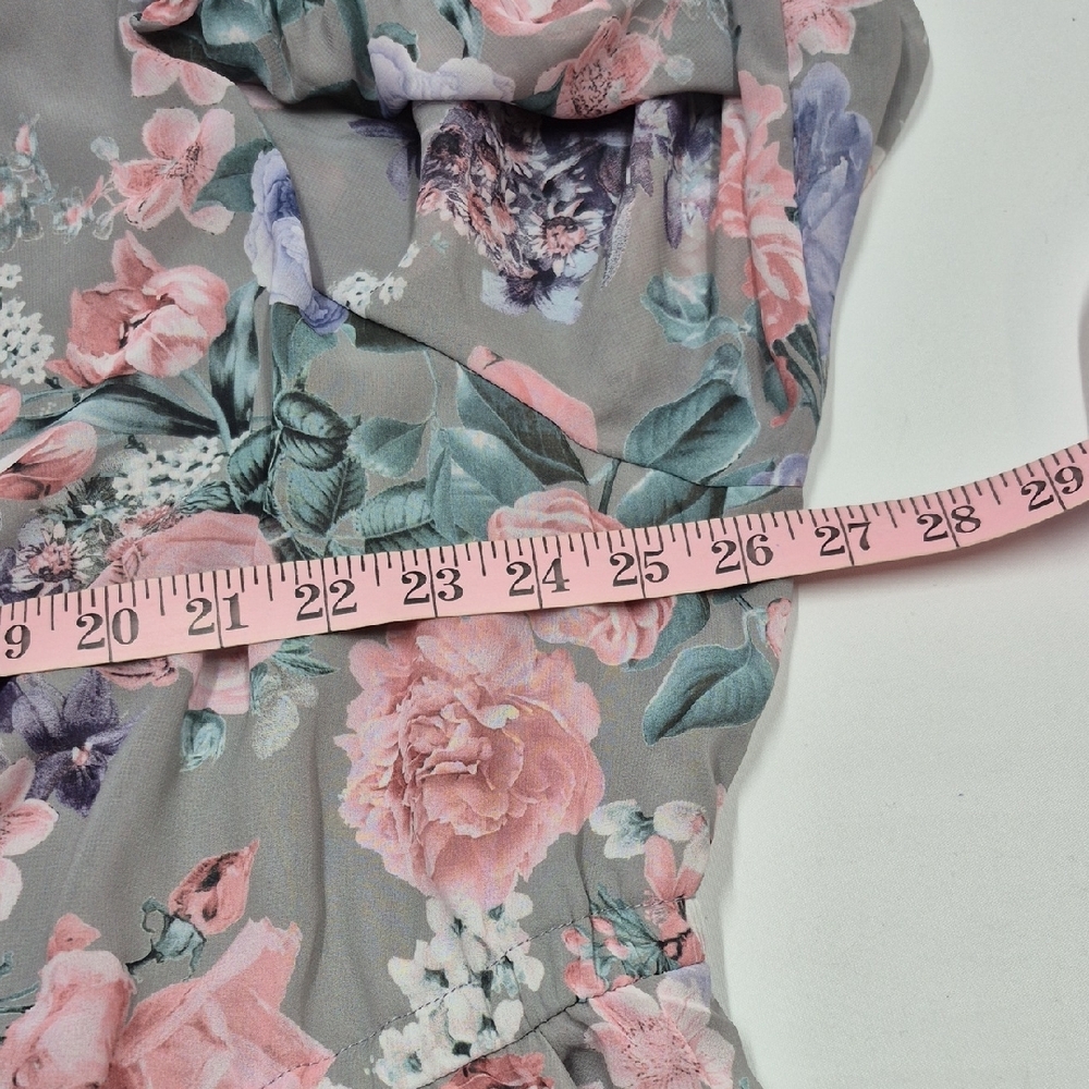 Torrid Floral Midi Dress Pastel Colors Plus Size 3X - Picture 10 of 12
